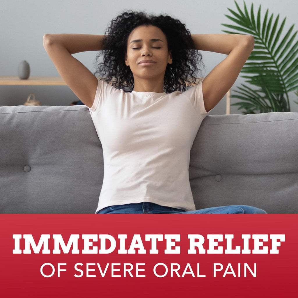 Orajel 4X for Toothache & Gum Pain: Severe Cream Tube 0.33oz- From Oral Pain Relief Brand - Maple Wellness Supplements