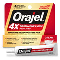 Orajel 4X for Toothache & Gum Pain: Severe Cream Tube 0.33oz- From Oral Pain Relief Brand - Maple Wellness Supplements