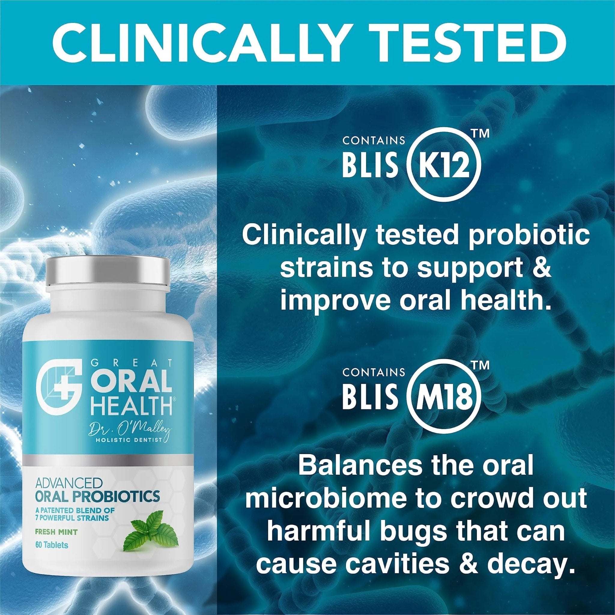 Oral Probiotics for Mouth Bad Breath Treatment for Adults: Dentist Formulated Advanced - TrustMedUSA