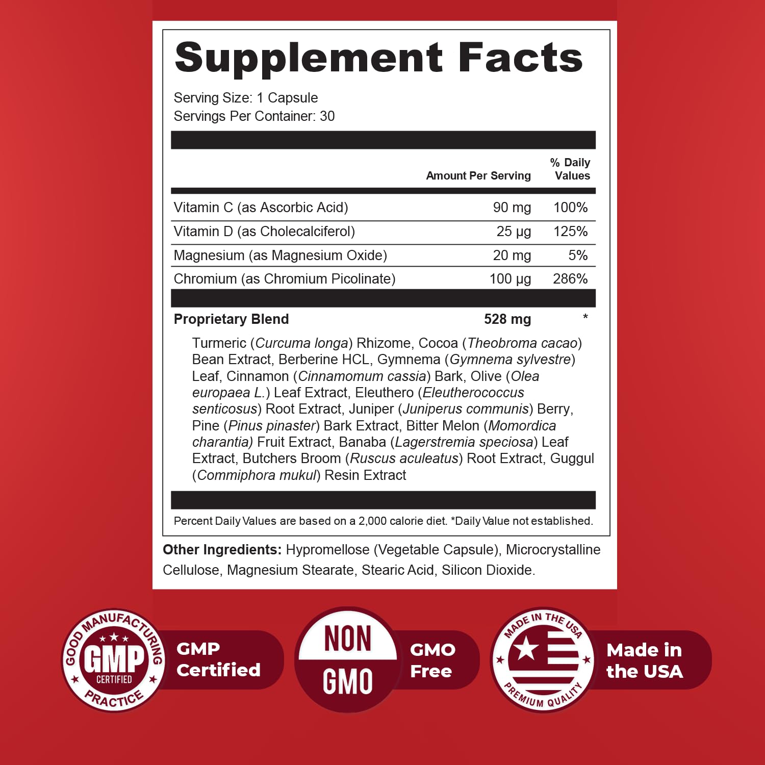 Orby GlycoSwitch – Natural Daily Wellness Supplement with Vitamin C, D3, Magnesium & Chromium – Non-GMO, GMP Certified, Made in USA – 30 Capsules, 1 Month Supply - TrustMedUSA