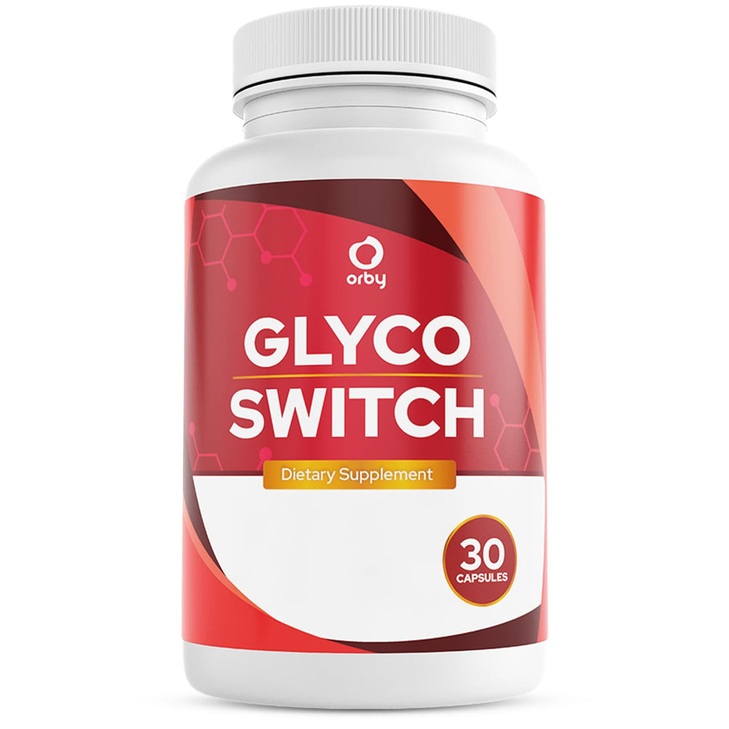 Orby GlycoSwitch – Natural Daily Wellness Supplement with Vitamin C, D3, Magnesium & Chromium – Non-GMO, GMP Certified, Made in USA – 30 Capsules, 1 Month Supply - TrustMedUSA