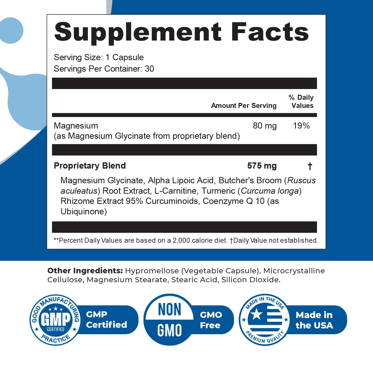 Orby NerveFlow – Natural Daily Wellness Supplement with Magnesium, Turmeric & CoQ10 – Non-GMO, GMP Certified, Made in USA – 30 Capsules, 1 Month Supply - TrustMedUSA