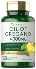 Oregano Oil Extract | Max Potency | 150 Softgel Capsules | Non-GMO and Gluten - TrustMedUSA