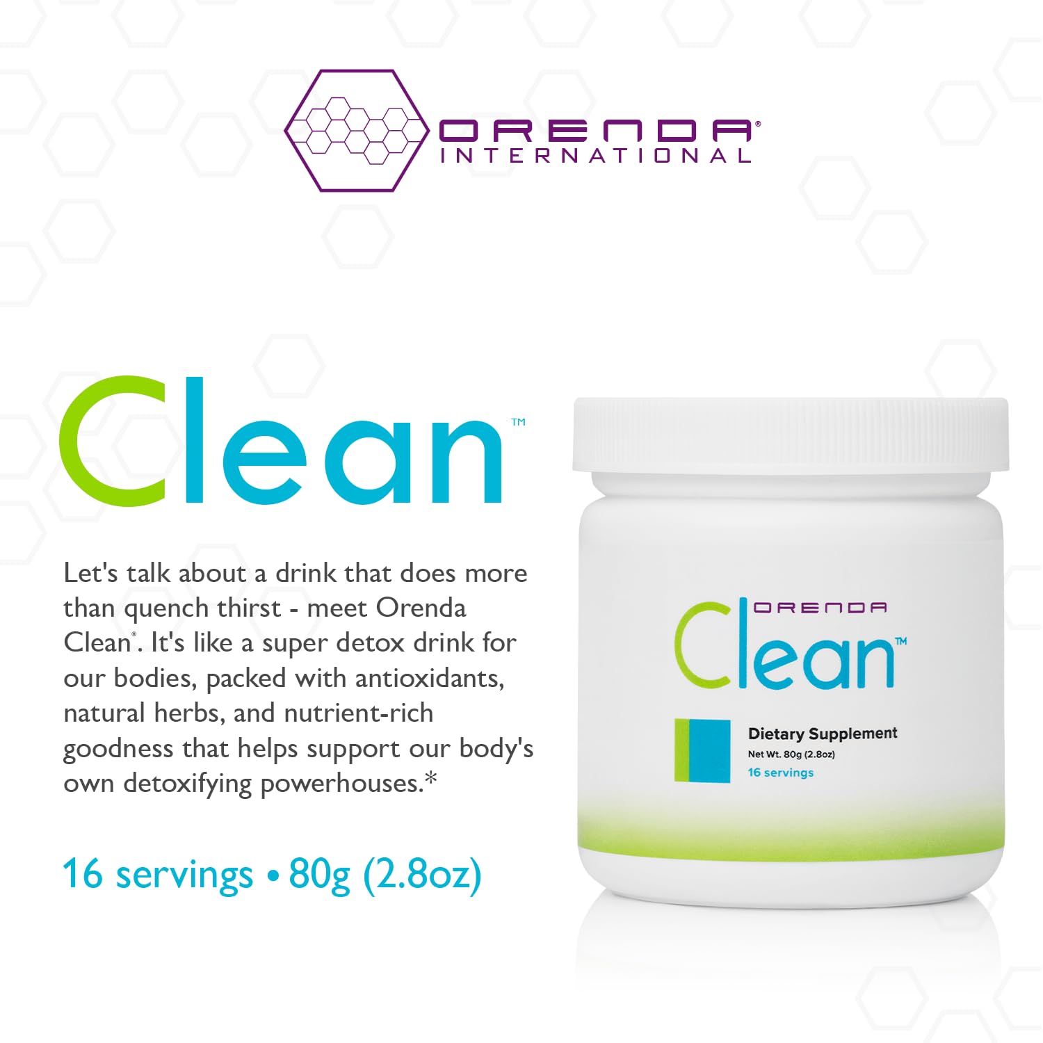 Orenda Clean - Peptizyme-SP EN, Aronia Berry, Aloe Vera and More for Digestive Support - Nutrient-Rich Supplement for Wellness - 80g, 16 Servings - TrustMedUSA