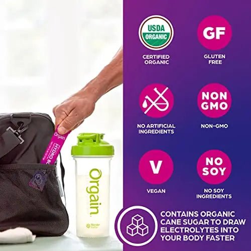 Orgain Organic Hydration Packets, Electrolytes Powder - Berry Hydro Boost - TrustMedUSA