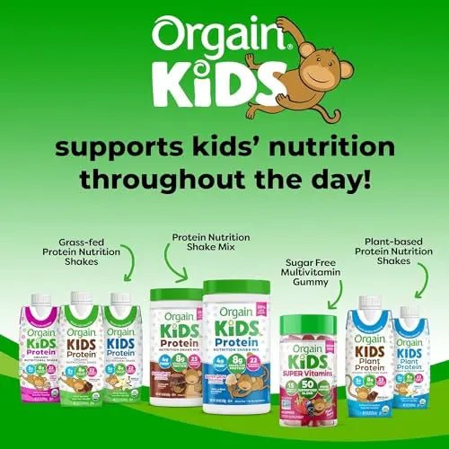 Orgain Organic Kids Nutritional Protein Shake, Chocolate - Kids Snacks with 8g Dairy - TrustMedUSA