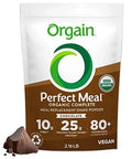 Orgain Organic Perfect Meal Replacement Protein Powder, Chocolate - 25g Plant Based - TrustMedUSA