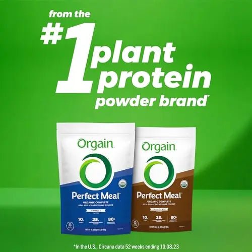 Orgain Organic Perfect Meal Replacement Protein Powder, Vanilla - 25g Plant Based Protein - TrustMedUSA