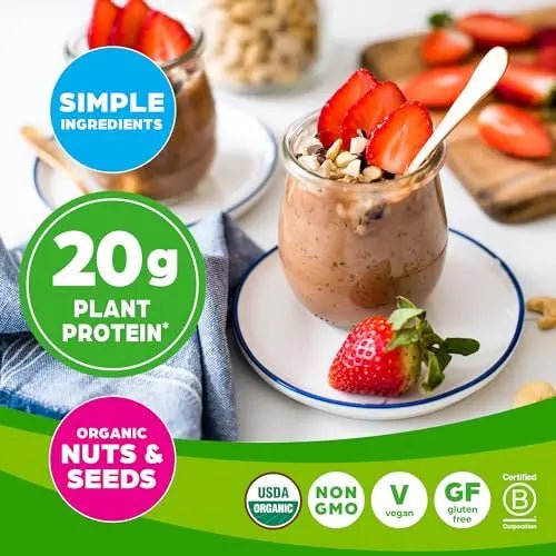 Orgain Organic Simple Vegan Protein Powder, Chocolate - 20g Plant Based Protein - TrustMedUSA