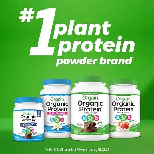 Orgain Organic Simple Vegan Protein Powder, Chocolate - 20g Plant Based Protein - TrustMedUSA