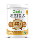 Orgain Organic Simple Vegan Protein Powder, Peanut Butter - 20g Plant Based Protein - TrustMedUSA