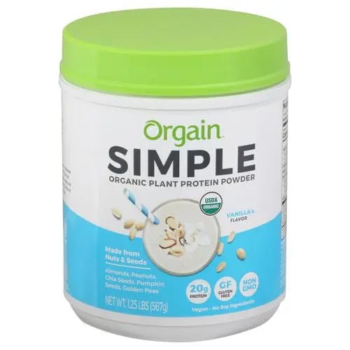 Orgain Organic Simple Vegan Protein Powder, Vanilla - 20g Plant Based Protein - TrustMedUSA