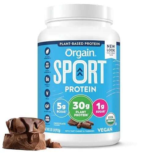 Orgain Organic Sport Vegan Protein Powder, Chocolate - 30g Plant Based Protein - TrustMedUSA