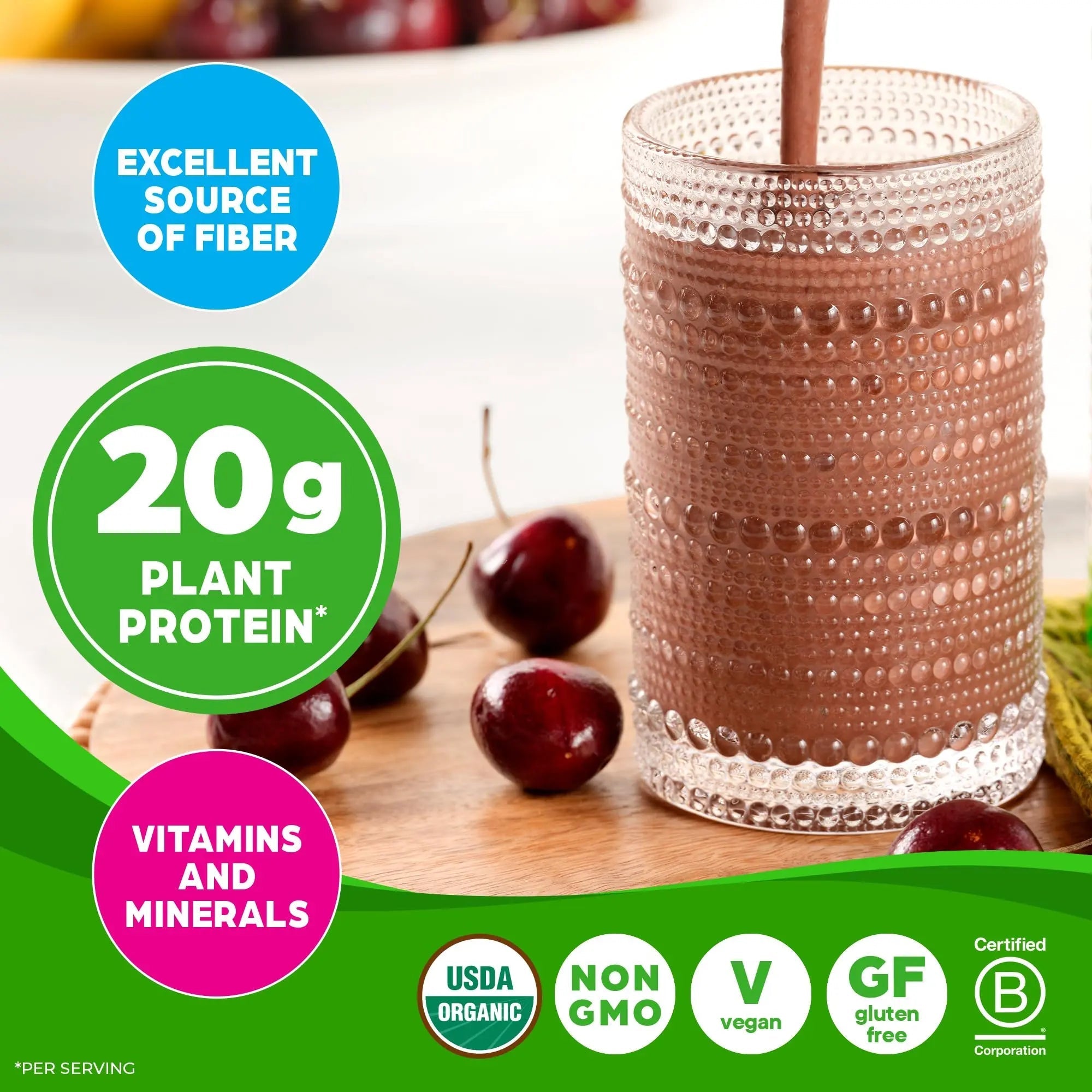 Orgain Organic Vegan Meal Replacement Protein Powder, Creamy Chocolate Fudge - 20g Plant Based Protein, Gluten Free, Dairy Free, Lactose Free, Soy Free, No Sugar Added, - TrustMedUSA