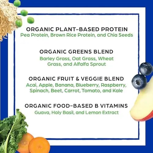 Orgain Organic Vegan Meal Replacement Protein Powder, Vanilla Bean - 20g Plant Based - TrustMedUSA