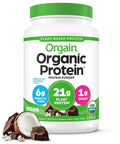 Orgain Organic Vegan Protein Powder, Chocolate Coconut - 21g of Plant Based Protein - TrustMedUSA