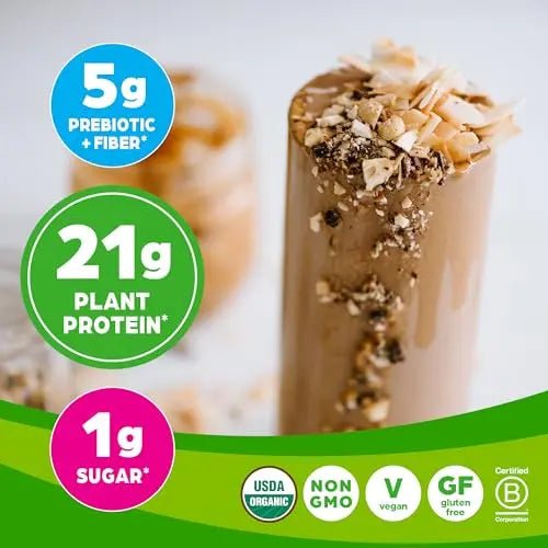 Orgain Organic Vegan Protein Powder, Chocolate Peanut Butter - 21g of Plant Based Protein - TrustMedUSA