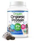Orgain Organic Vegan Protein Powder, Cookies and Cream - 21g Plant Based Protein - TrustMedUSA