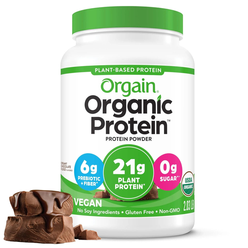 Orgain Organic Vegan Protein Powder, Creamy Chocolate Fudge - 21g Plant Based Protein - TrustMedUSA