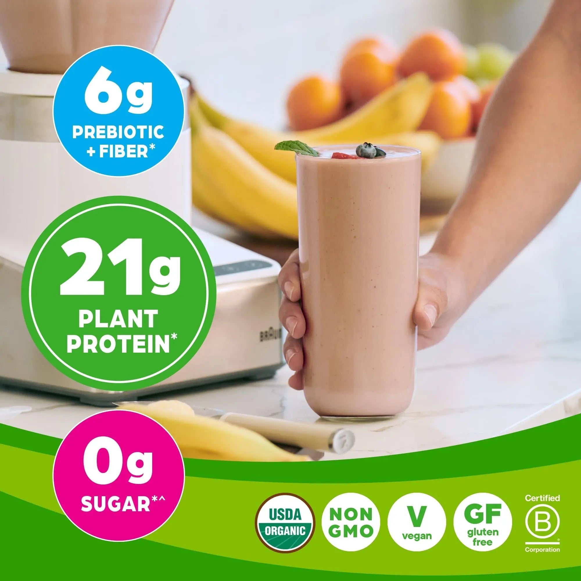 Orgain Organic Vegan Protein Powder, Creamy Chocolate Fudge - 21g Plant Based Protein - TrustMedUSA