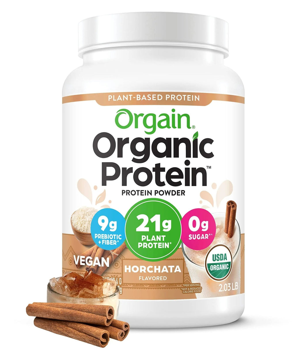 Orgain Organic Vegan Protein Powder, Horchata - 21g of Plant Based Protein, Low Net - TrustMedUSA