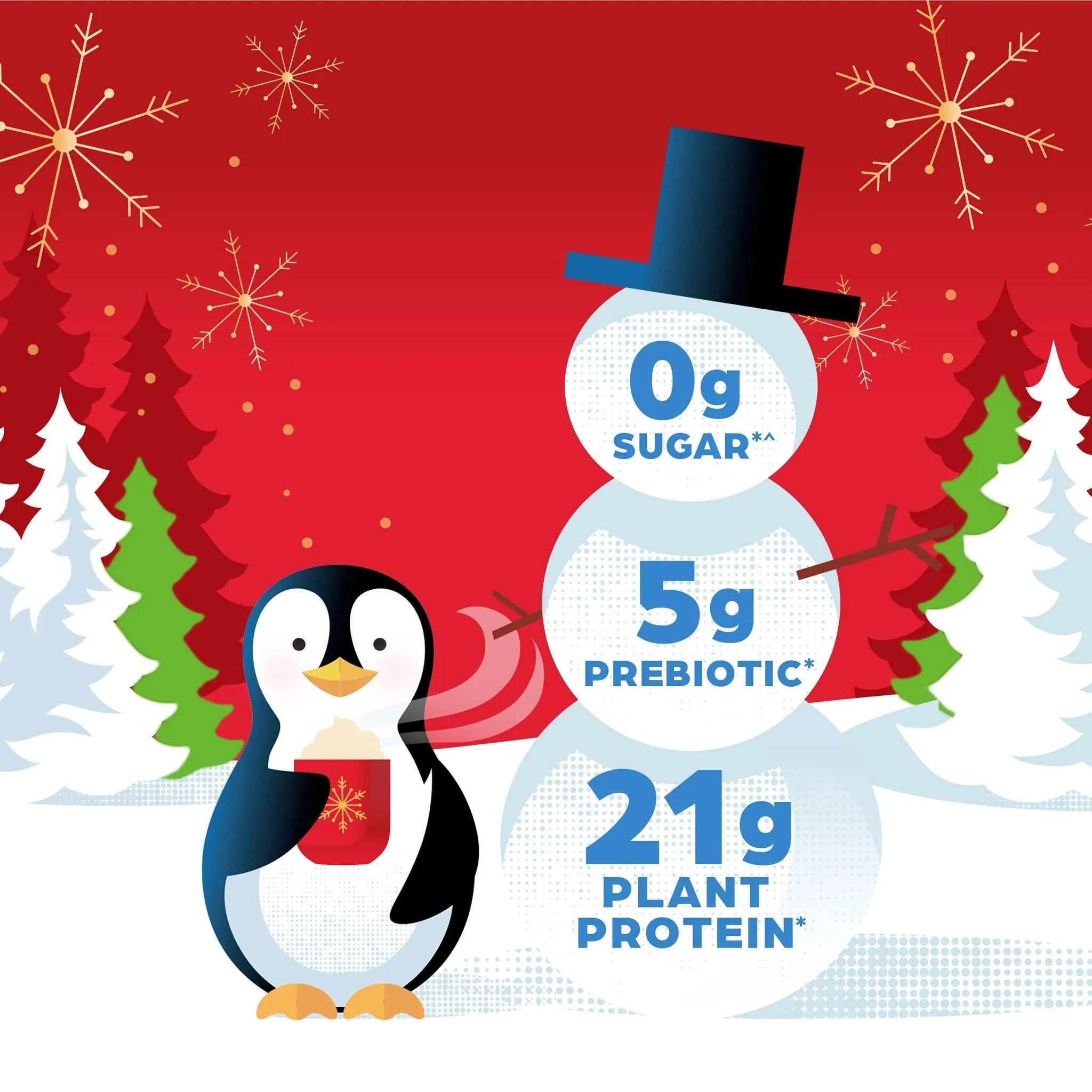 Orgain Organic Vegan Protein Powder, Peppermint Hot Cocoa Seasonal Holiday Flavor - TrustMedUSA