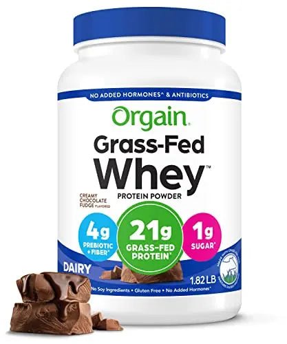 Orgain Whey Protein Powder, Creamy Chocolate Fudge - 21g Grass Fed Dairy Protein - TrustMedUSA