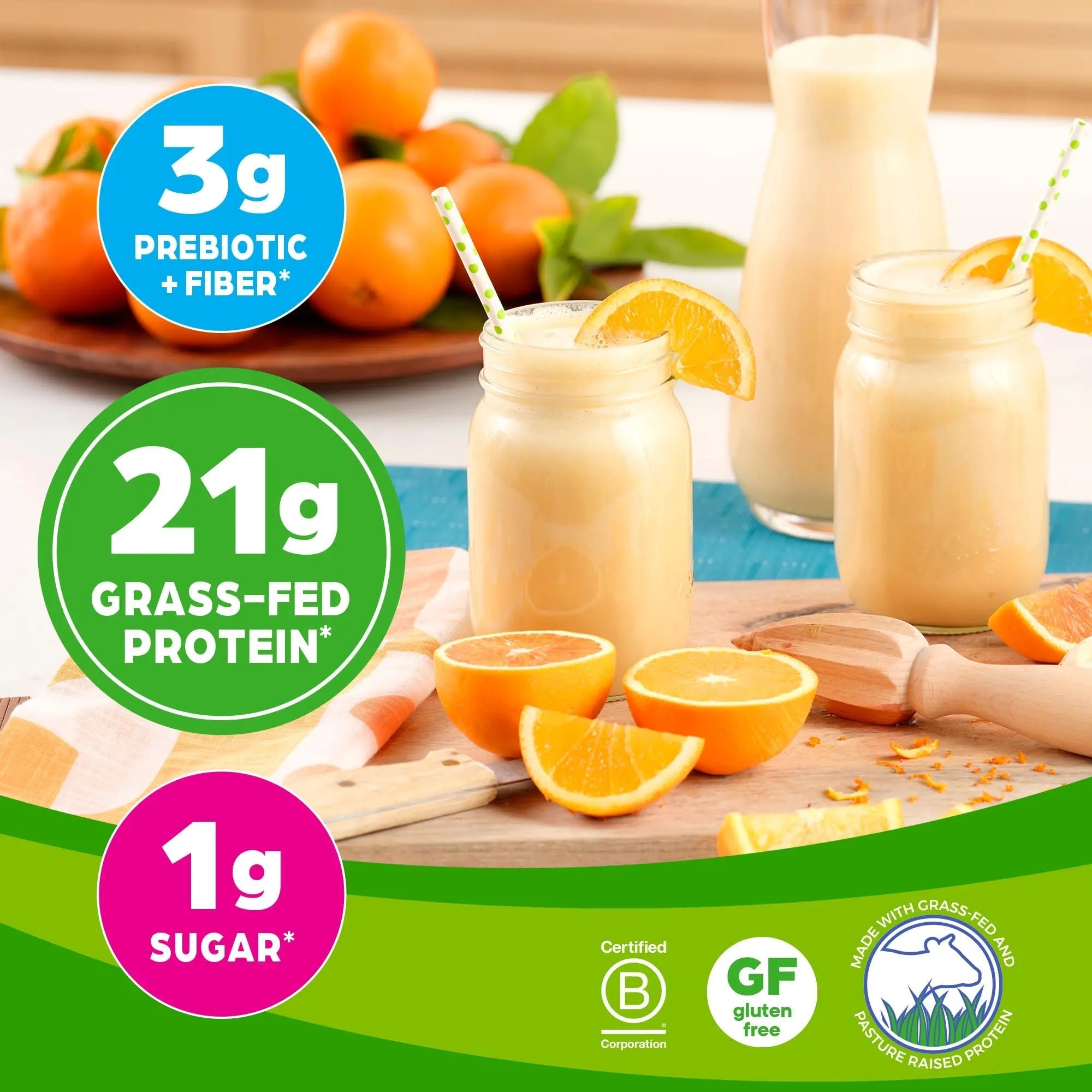 Orgain Whey Protein Powder, Vanilla Bean - 21g Grass Fed Dairy Protein, Gluten Free - TrustMedUSA