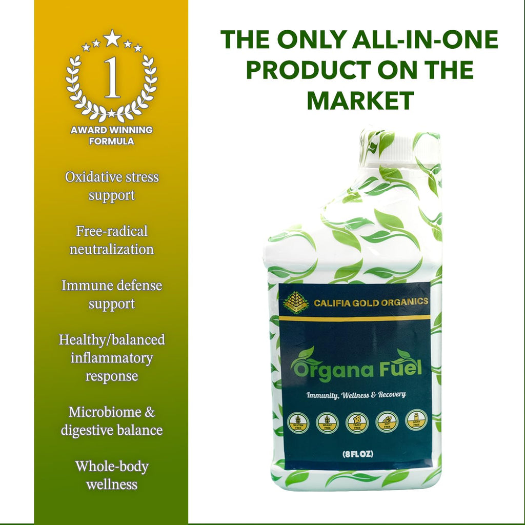 Organa Fuel 30-Day Supply: Advanced Liquid Immune Support Supplement, Supports Cellular, Gut & Organ Health, Vitamins, Minerals, Superfoods, Antioxidant. for Adults & Kids 12+ - 8 fl oz (Pack of 1) - TrustMedUSA