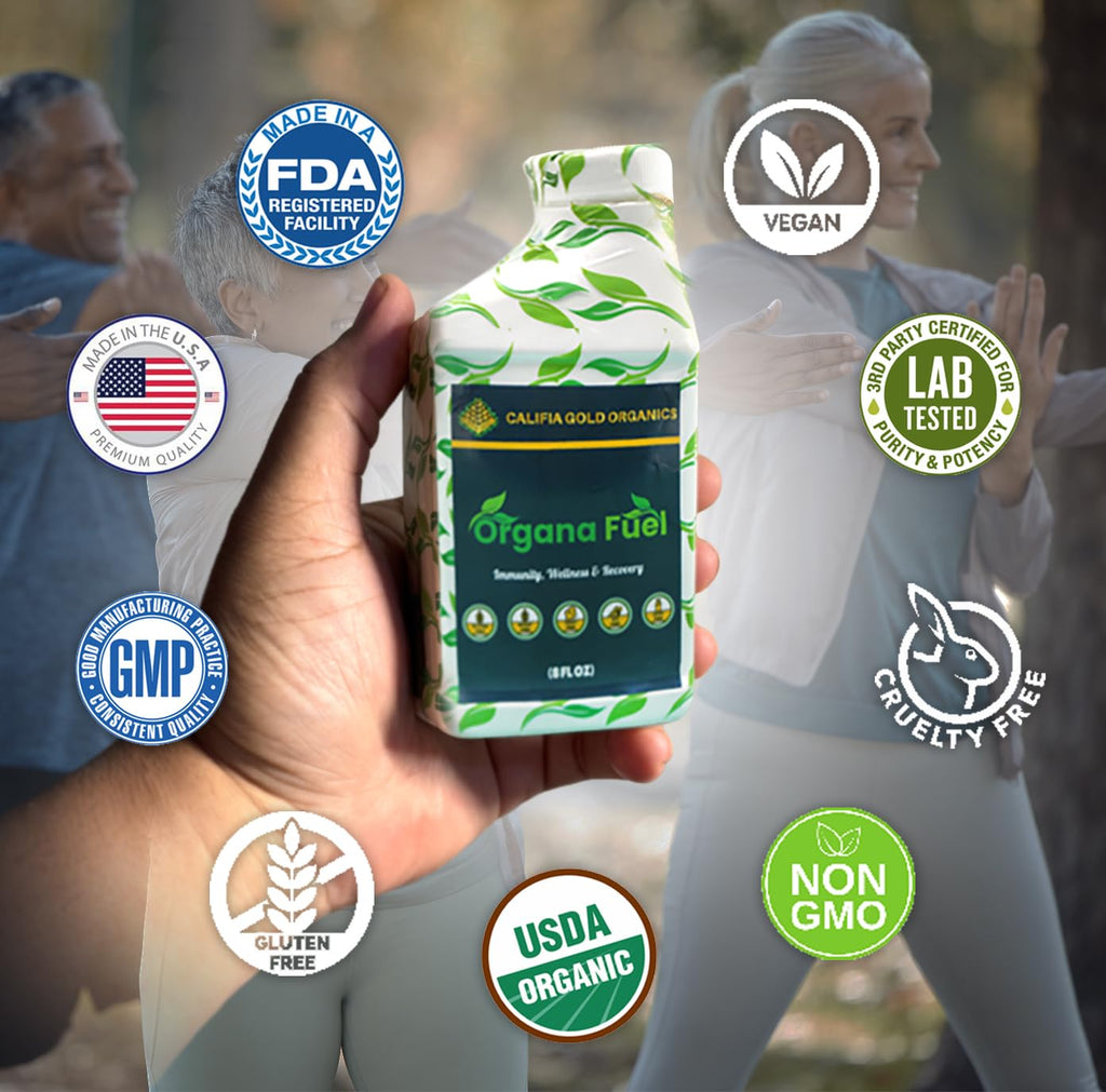 Organa Fuel 30-Day Supply: Advanced Liquid Immune Support Supplement, Supports Cellular, Gut & Organ Health, Vitamins, Minerals, Superfoods, Antioxidant. for Adults & Kids 12+ - 8 fl oz (Pack of 1) - TrustMedUSA