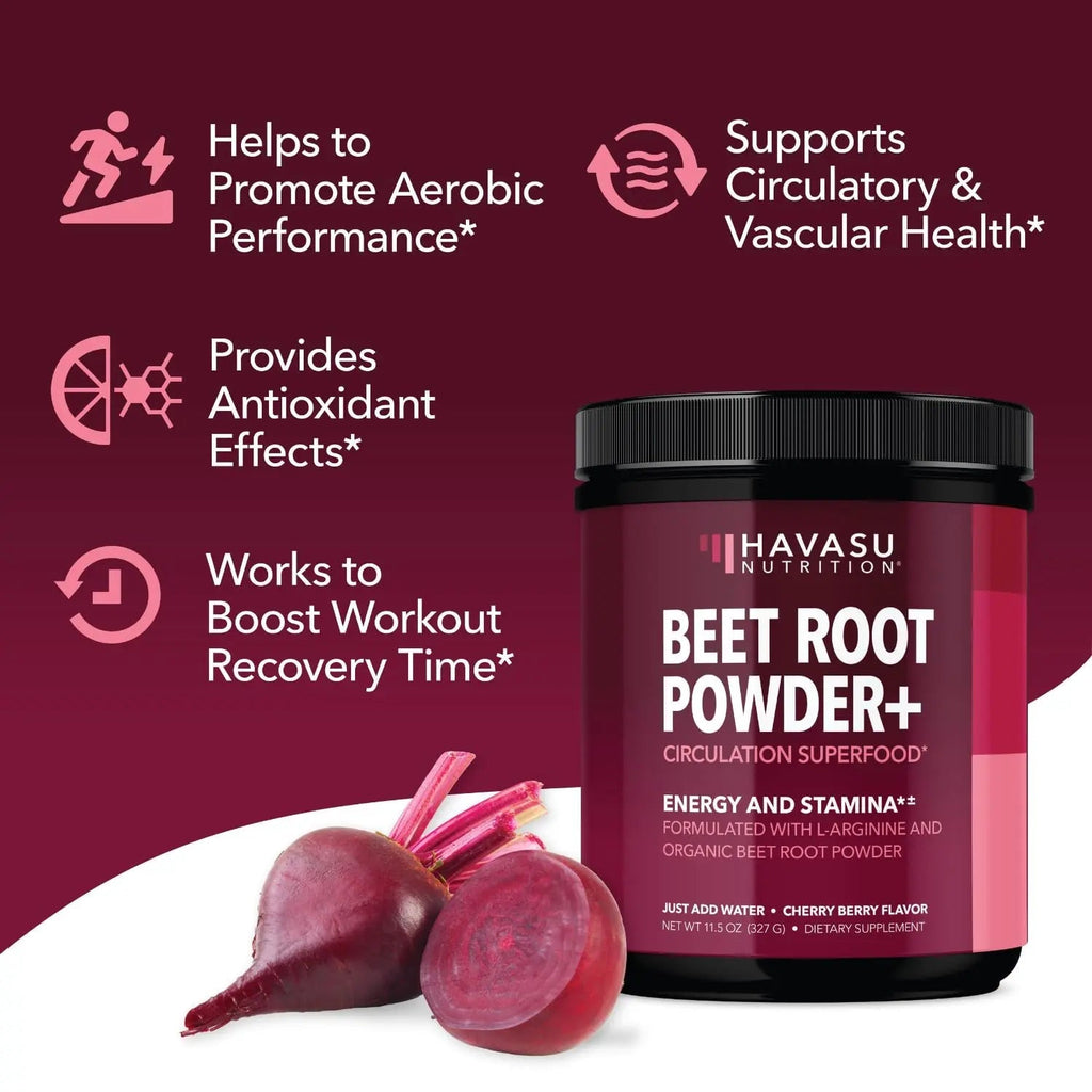 Organic Beet Root Powder with BCAA and L-Arginine for Energy and Stamina Support - TrustMedUSA