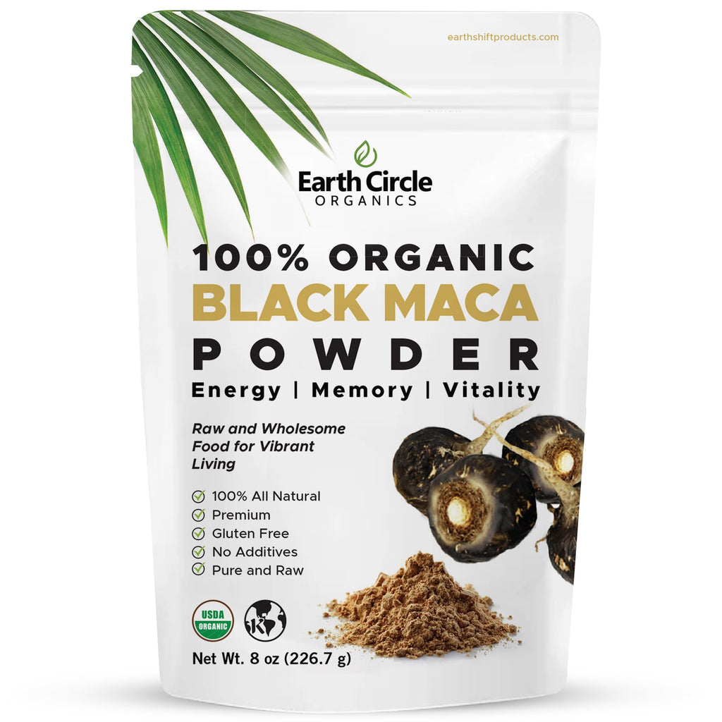 Organic Black Maca Peruvian Root Powder | Black Maca Root for Men | Natural Supplement | Essential Vitamins, Minerals & Fatty Acids Improved Energy | Immune Support (8oz, Pack of 1) - TrustMedUSA