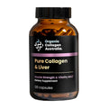 Organic Collagen Australia Pure Collagen & Liver Capsules – Muscle Strength & Vitality with Hydrolyzed Collagen, Grass-Fed Liver, and Vitamin B12 – 120 Capsules - Maple Wellness Supplements