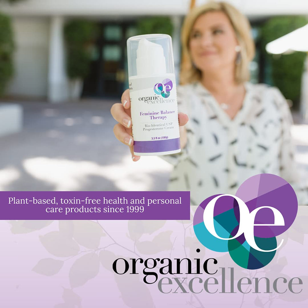 Organic Excellence Feminine Balance Wild Yam & Botanical Cream – Natural Women’s Cream for Everyday Balance – 3.3 fl oz - TrustMedUSA