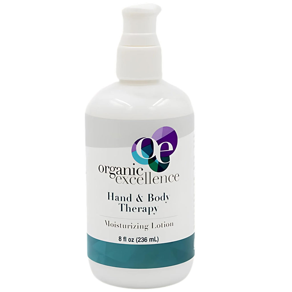 Organic Excellence Hand and Body Therapy All Natural Body Lotion for Women Men Kids - Organic Body Lotion For Dry Skin Rich, Natural Moisturizer For Daily Use, Unscented, Made in USA with Shea Butter - TrustMedUSA