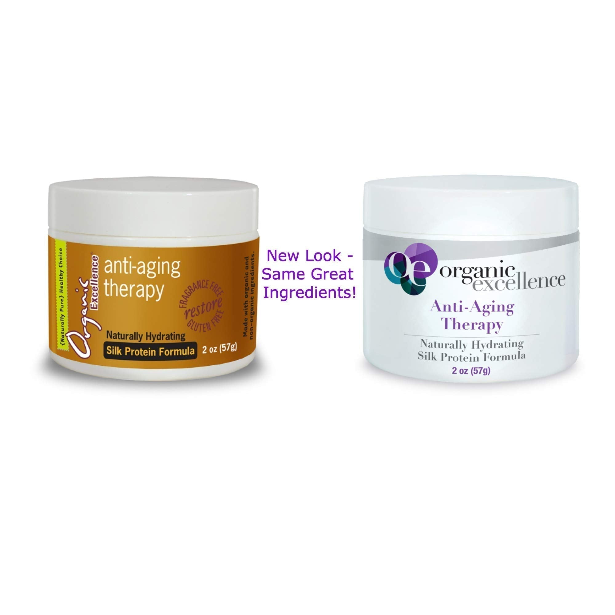 Organic Excellence Organic Moisturizer Face Cream, All Natural Face Moisturizer with Silk Protein to Hydrate, Nourish Protect Skin and Promote Collagen Production Non-Toxic & Fragrance-Free 2 oz - TrustMedUSA