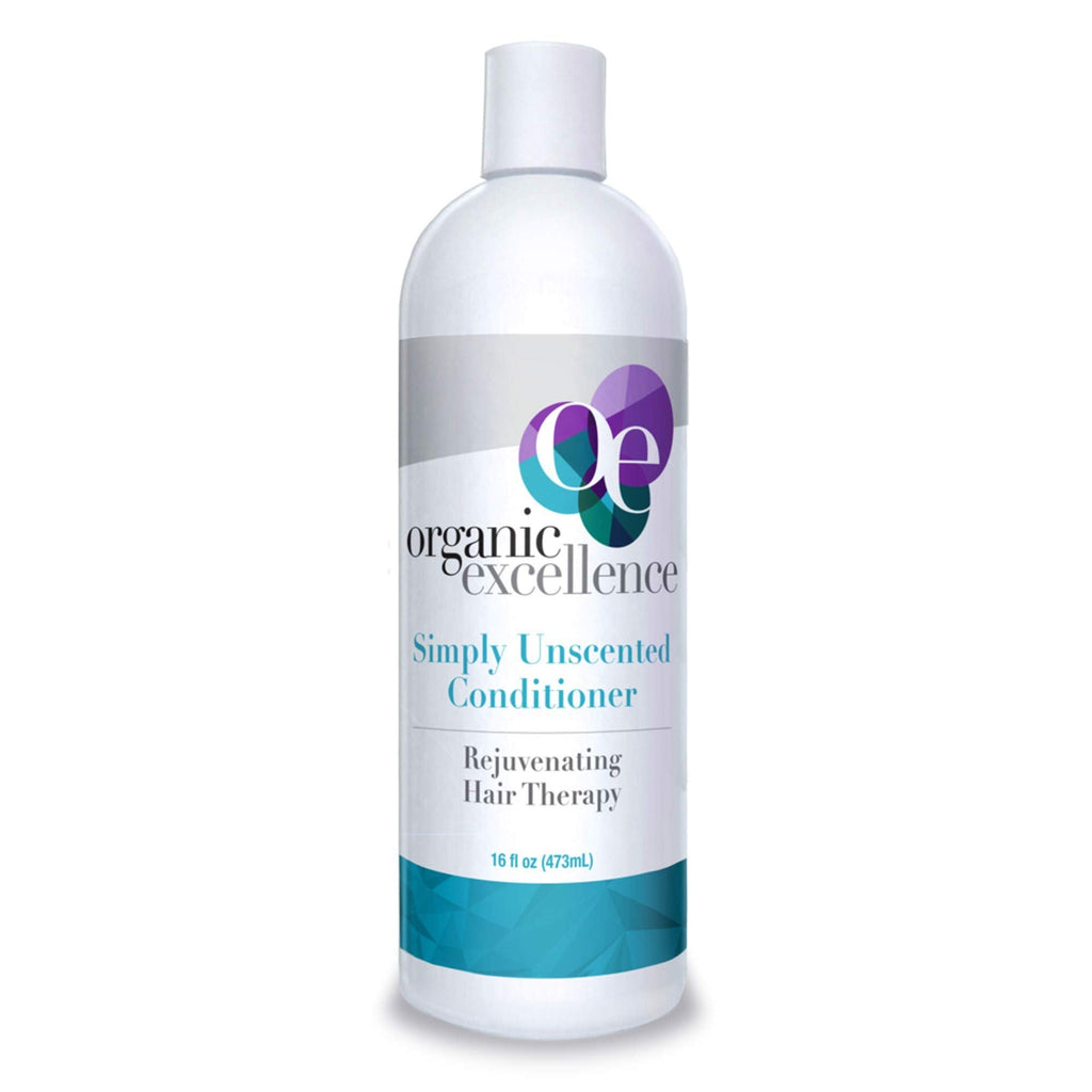 Organic Excellence Sulfate Free Conditioner - Fragrance, Gluten, Paraben Free, Color Safe. Organic Herb Extracts and Oils, Natural Hair Care for the Whole Family, 16 fl ounces (473 ml) - TrustMedUSA