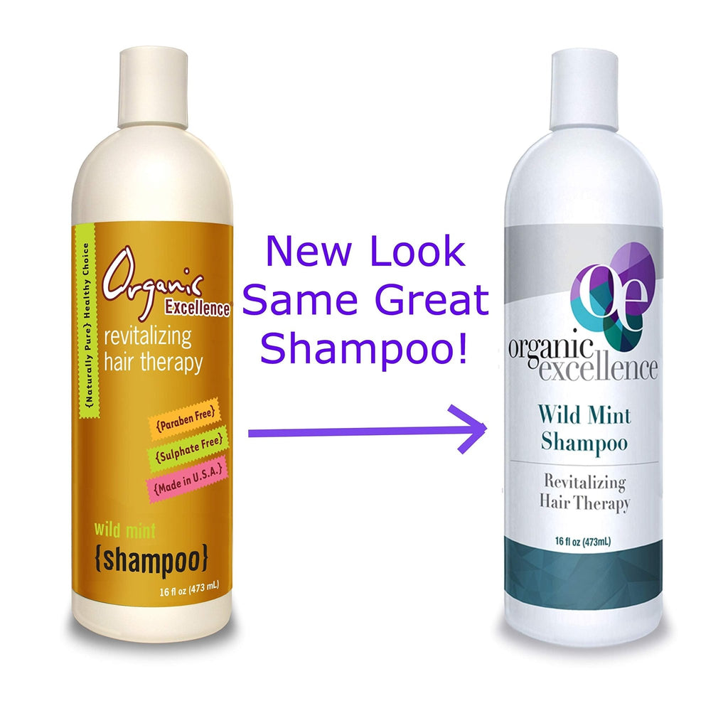 Organic Excellence Wild Mint Shampoo - 16 oz - TrustMedUSA
