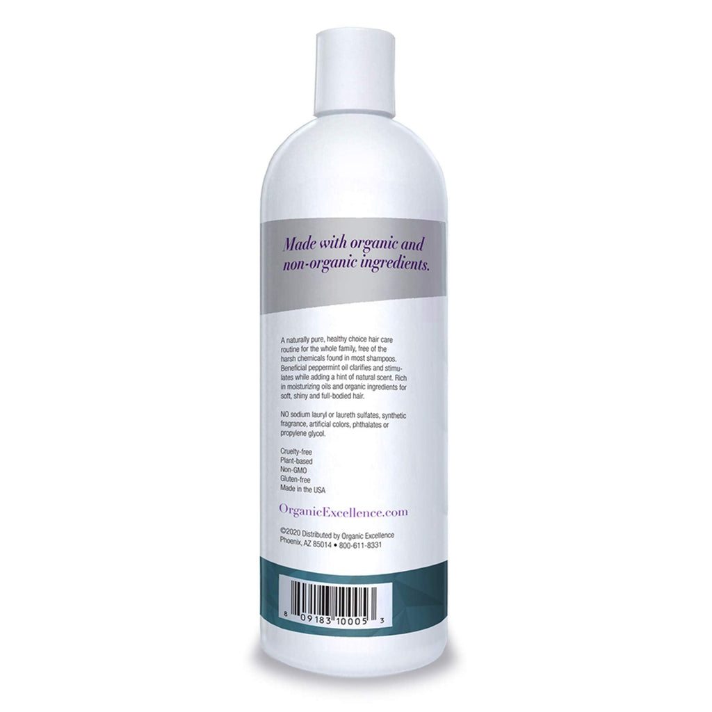Organic Excellence Wild Mint Shampoo - 16 oz - TrustMedUSA