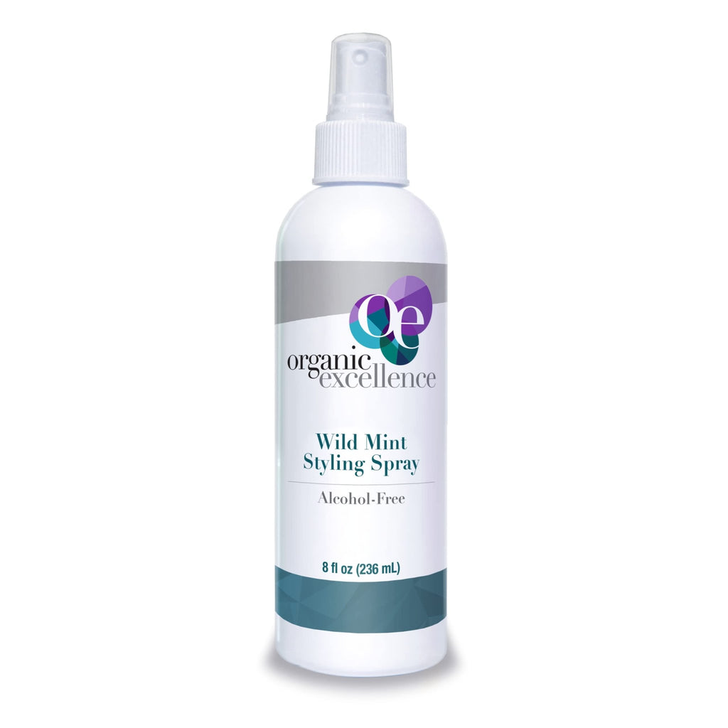 Organic Excellence Wild Mint Styling Spray, Alcohol-Free, pH Neutral, 8 Ounce - TrustMedUSA