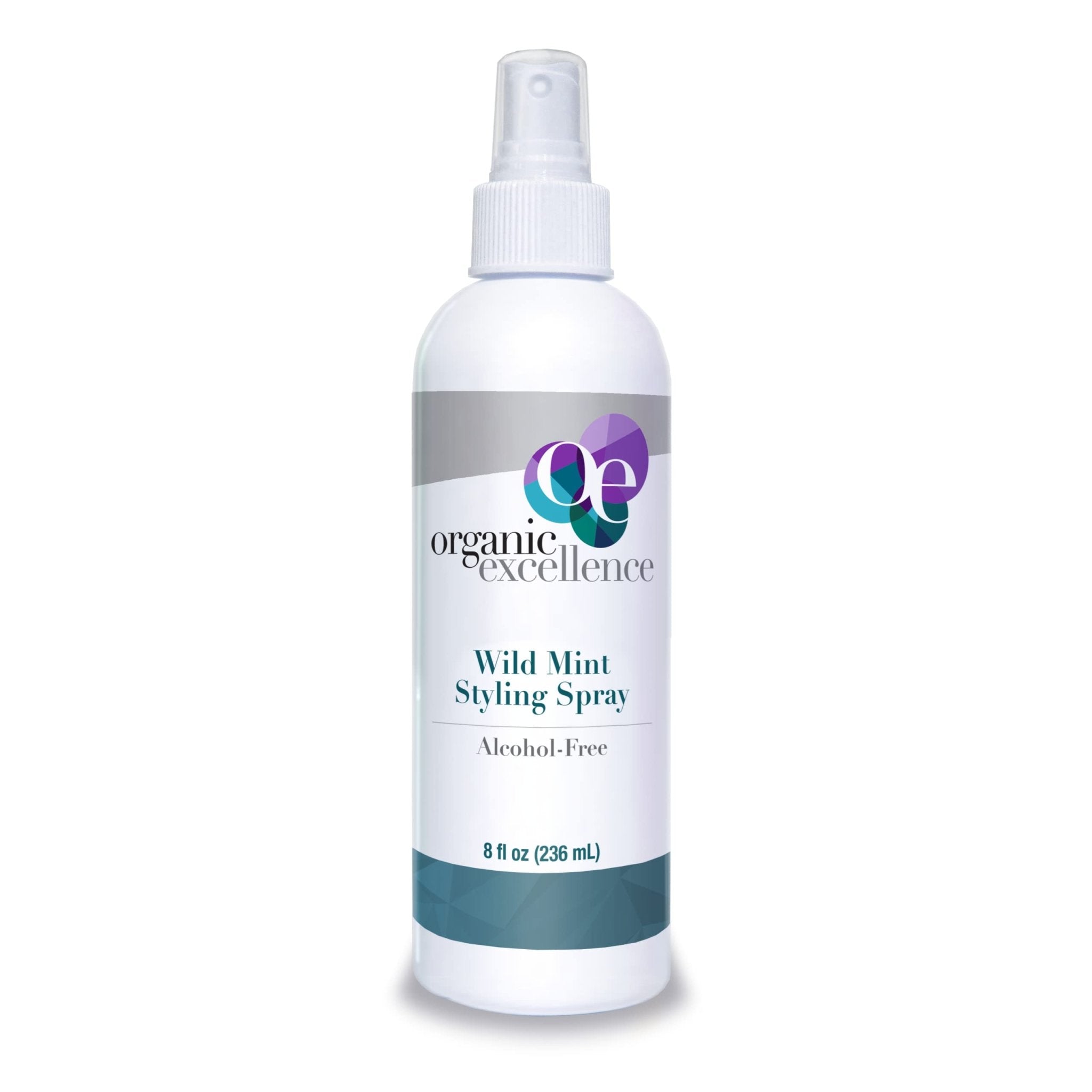 Organic Excellence Wild Mint Styling Spray, Alcohol-Free, pH Neutral, 8 Ounce - TrustMedUSA