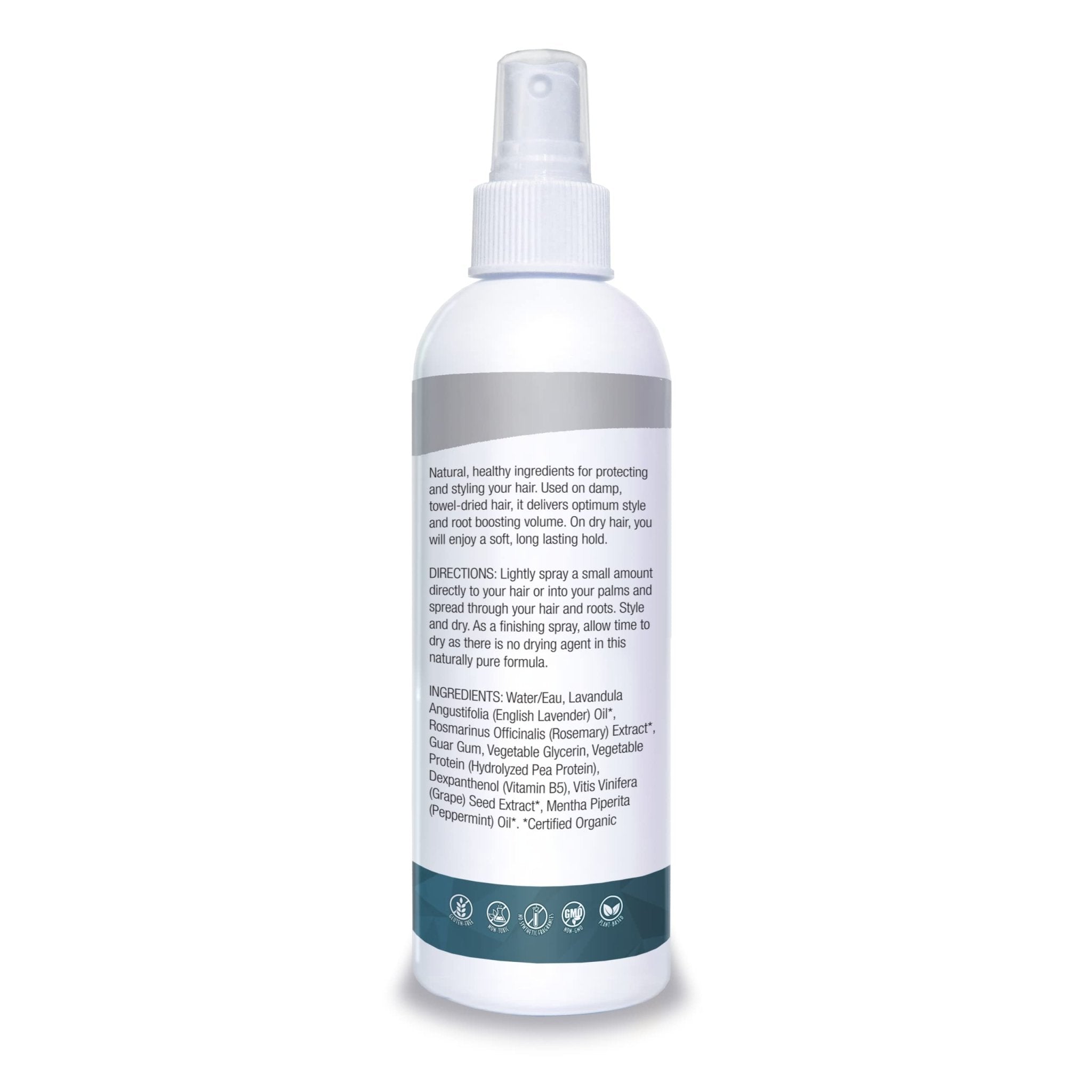 Organic Excellence Wild Mint Styling Spray, Alcohol-Free, pH Neutral, 8 Ounce - TrustMedUSA