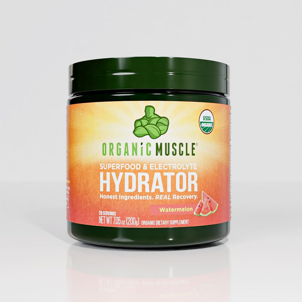 Organic Muscle Hydrator | Natural Electrolyte Powder for Peak Performance & Recovery - Watermelon Flavor, 20 Servings - TrustMedUSA