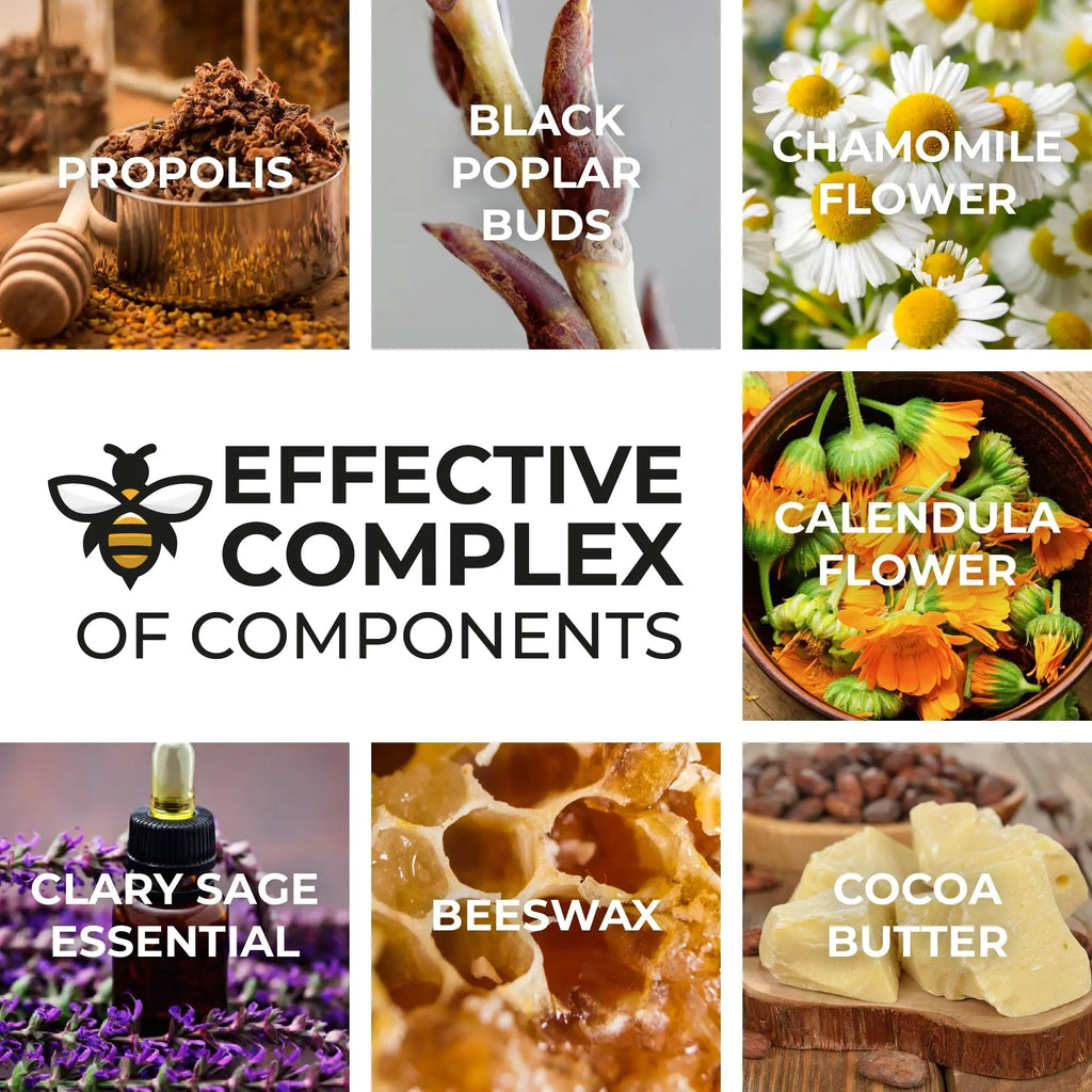 Organic Propolis Comfort Suppositories for Men, Women - Natural Bee & Botanical Formula, Gentle Daily Care 10 Count - TrustMedUSA