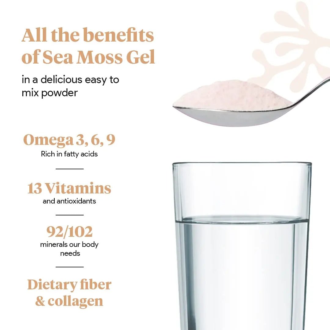 Organic Sea Moss Superfood Powder with Ashwagandha, Beet Root, and Maca - TrustMedUSA