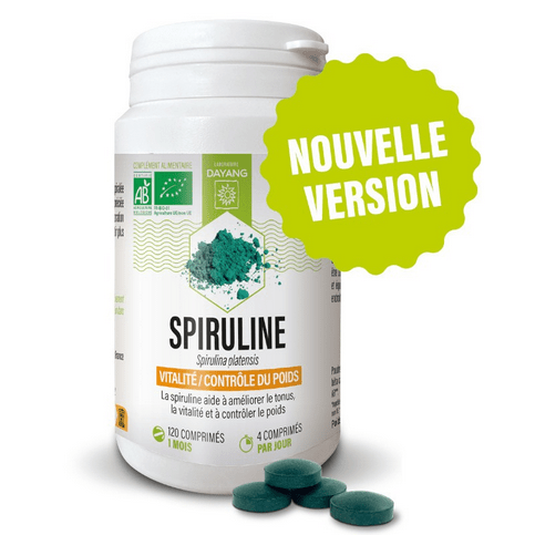 Organic Spirulina 120 tablets - DAYANG - TrustMedUSA