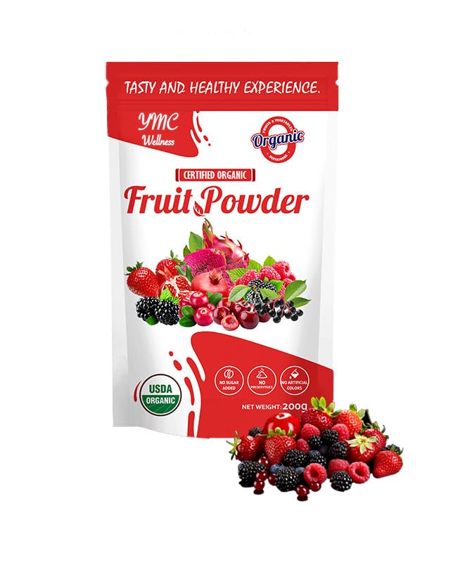 Organic Superfood Fruit Powder Smoothie & Juice mix - Antioxidants Rich Nutrients. Digestive Health, Weight Management, Immune Boosting, Energy boosting, Vitality, Vegan, Non- GMO, Gluten Free, Vegan. - TrustMedUSA