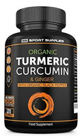 Organic Turmeric Capsules High Strength and Black Pepper with Active Curcumin - TrustMedUSA