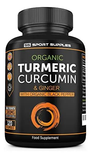 Organic Turmeric Capsules High Strength and Black Pepper with Active Curcumin - TrustMedUSA