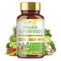 Organic Veda Mirakle Superfoods Greens Capsules - 30+ Daily Greens and Veggies Supplement with Moringa, Spirulina, Chlorella, Turmeric & Herbs, Antioxidants, Resveratrol, Probiotics - 120 Capsule - TrustMedUSA